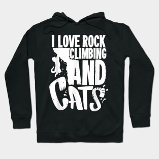 Funny Rock Climbing Gift For A Cat Lover Hoodie